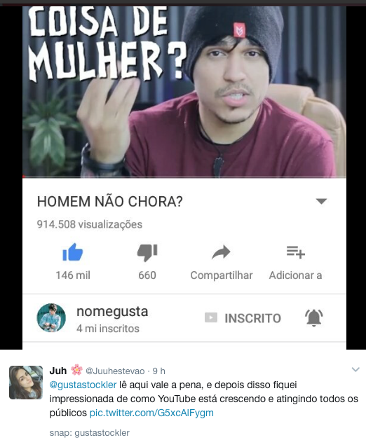 YOUTUBERS SÃO MATÉRIA ESCOLAR | @GustaStockler | CANAL NOME GUSTA