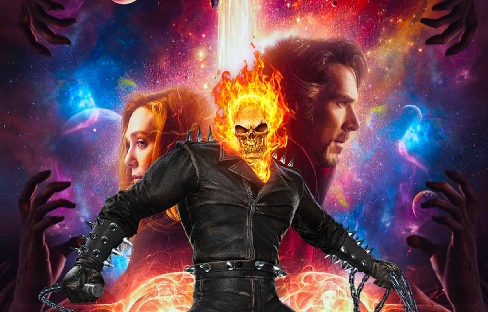 MAIS VAZAMENTO de Doutor Estranho no Multiverso da Loucura e Motoqueiro Fantasma de Nicolas Cage